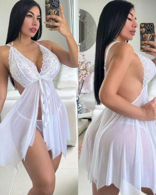 BABY DOLL MONTENEGRO🫦ENCAJE FINO Y TOQUE IRRESISTIBLE😍